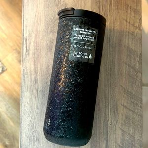 RARE 2020 12oz. Starbucks ice black tumbler stainless steel vacuum sealed